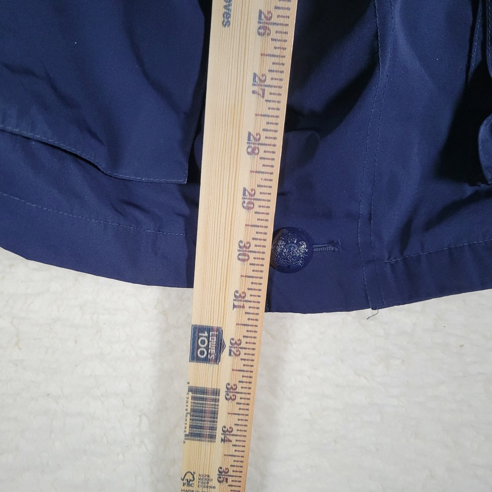 Lauren Ralph Lauren Field Jacket Women Size M Navy Blue Hooded Utility Coat 0618 - Picture 8 of 12